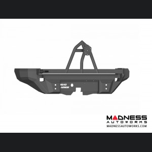 Hummer H2 Dakar Rear Non-Winch Bumper With Tire Carrier - Texture Black